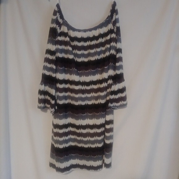 Blue Off The Shoulder Sweater Dress M - Picture 3 of 6